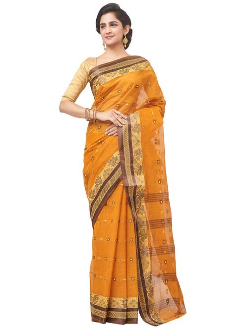 bordered tant saree - 16847720 - Very Small Image - 1