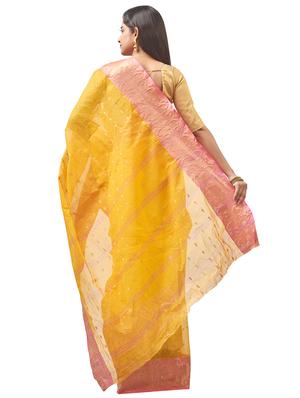 bordered tant saree - 16847727 - Standard Image - 2
