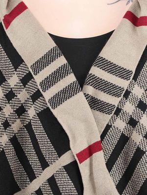 checkered asymmetric shrug - 16847754 - Standard Image - 4
