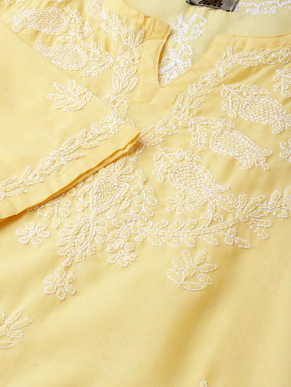 chikankari straight kurti - 16847878 - Zoom Image - 5