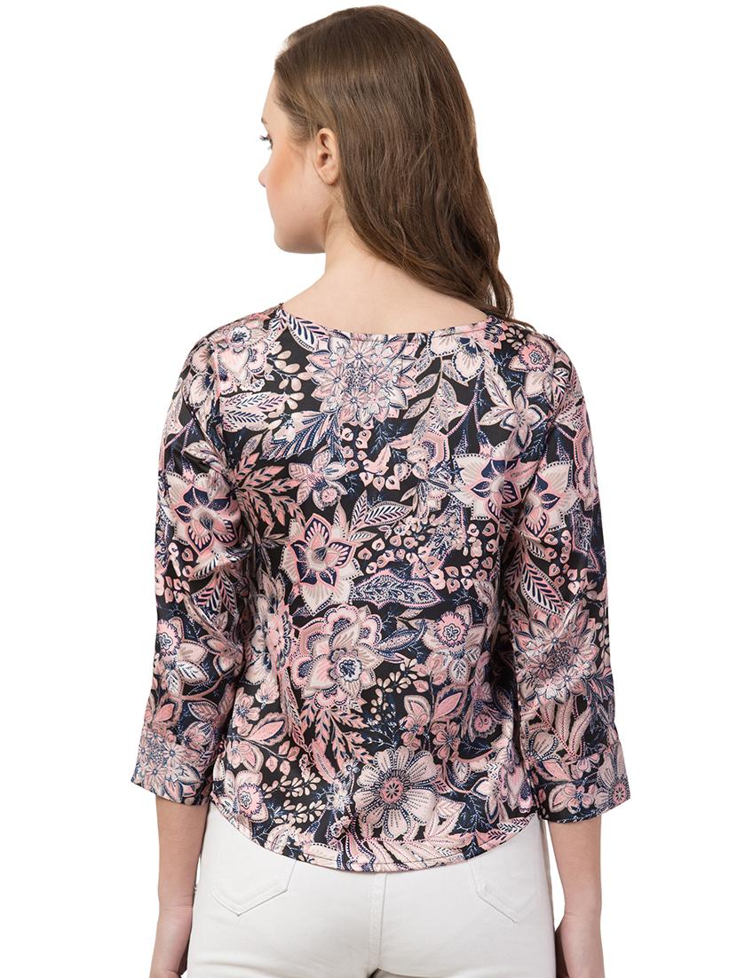 v-neck floral top - 16847954 - Zoom Image - 3