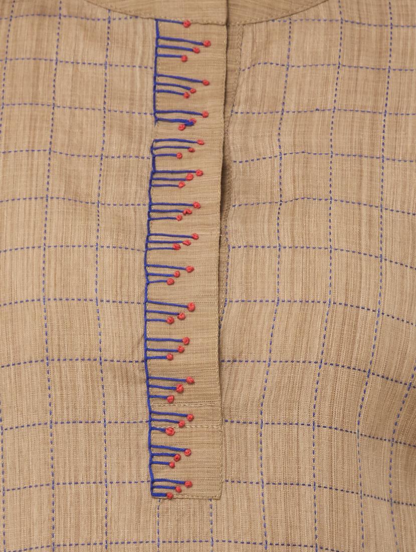 solid straight kurta - 16847961 - Zoom Image - 5