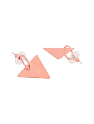 gold metal drop earring - 16848037 - Standard Image - 2