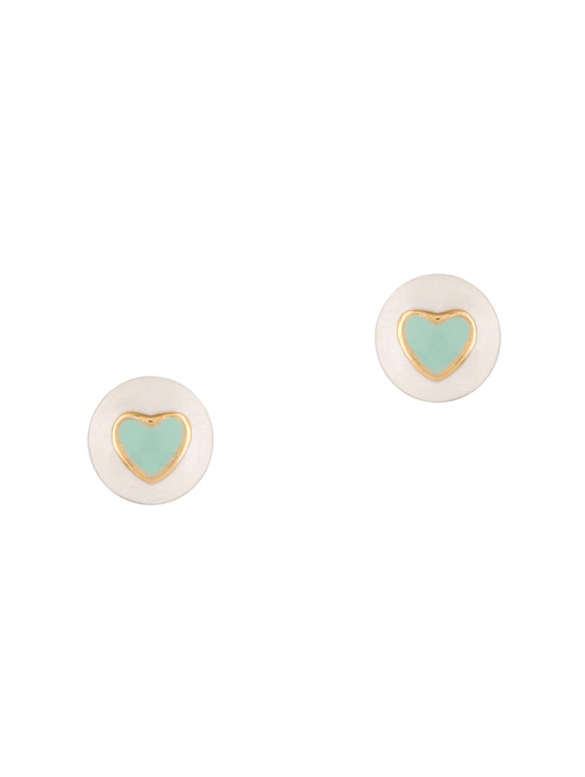 blue gold metal studs earring - 16848043 - Zoom Image - 1
