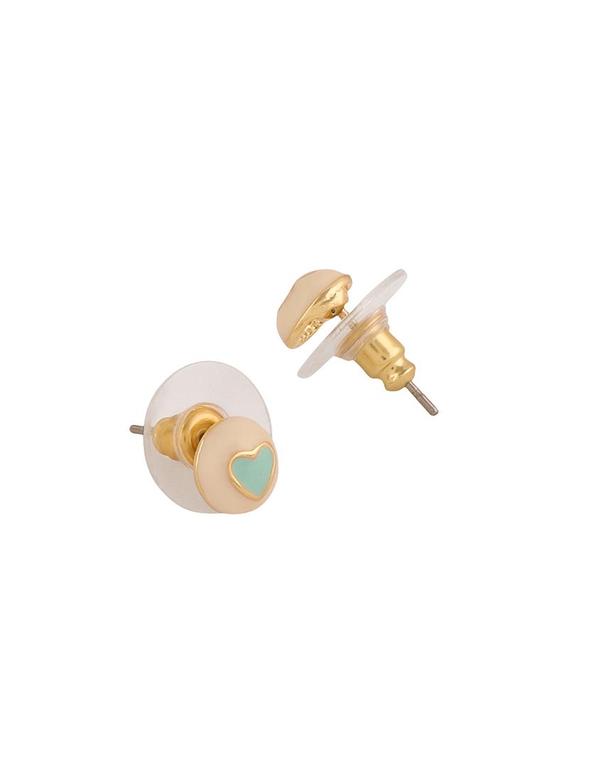 blue gold metal studs earring - 16848043 - Zoom Image - 2