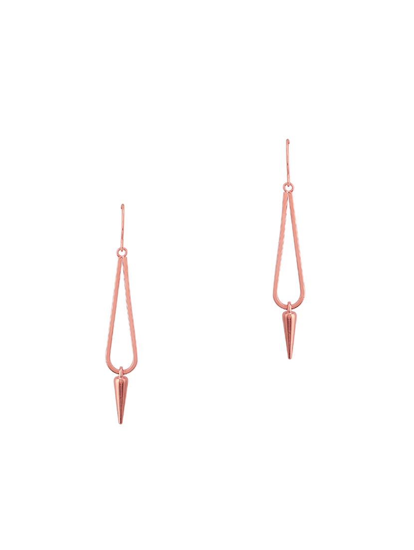 gold metal drop earring - 16848062 - Zoom Image - 1