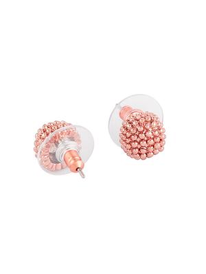 gold metal studs earring - 16848083 - Standard Image - 2