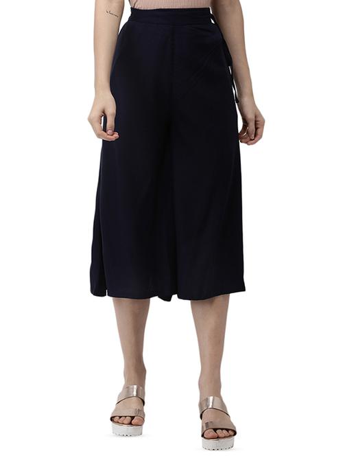 high rise flared culottes - 16848154 - Standard Image - 1