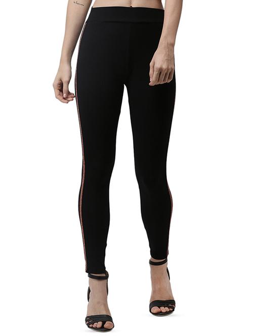 shimmer side tape high rise jegging - 16848350 - Standard Image - 1