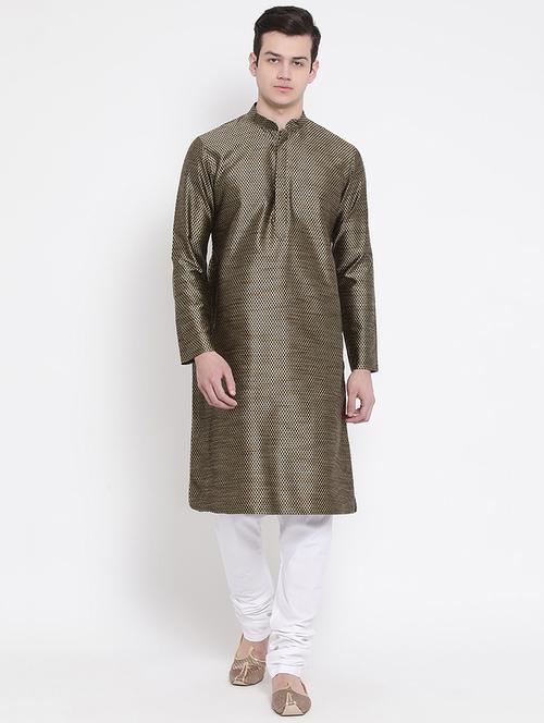 black printed kurta pyjama set - 16848383 - Standard Image - 1