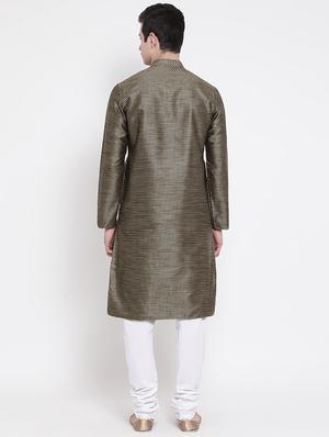 black printed kurta pyjama set - 16848383 - Standard Image - 3