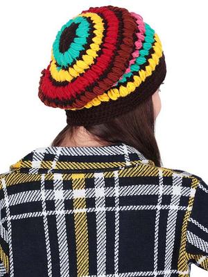 multi colored cotton cap - 16848646 - Standard Image - 3