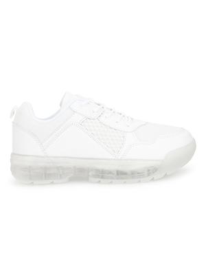 white lace-up sports shoes - 16848708 - Standard Image - 2