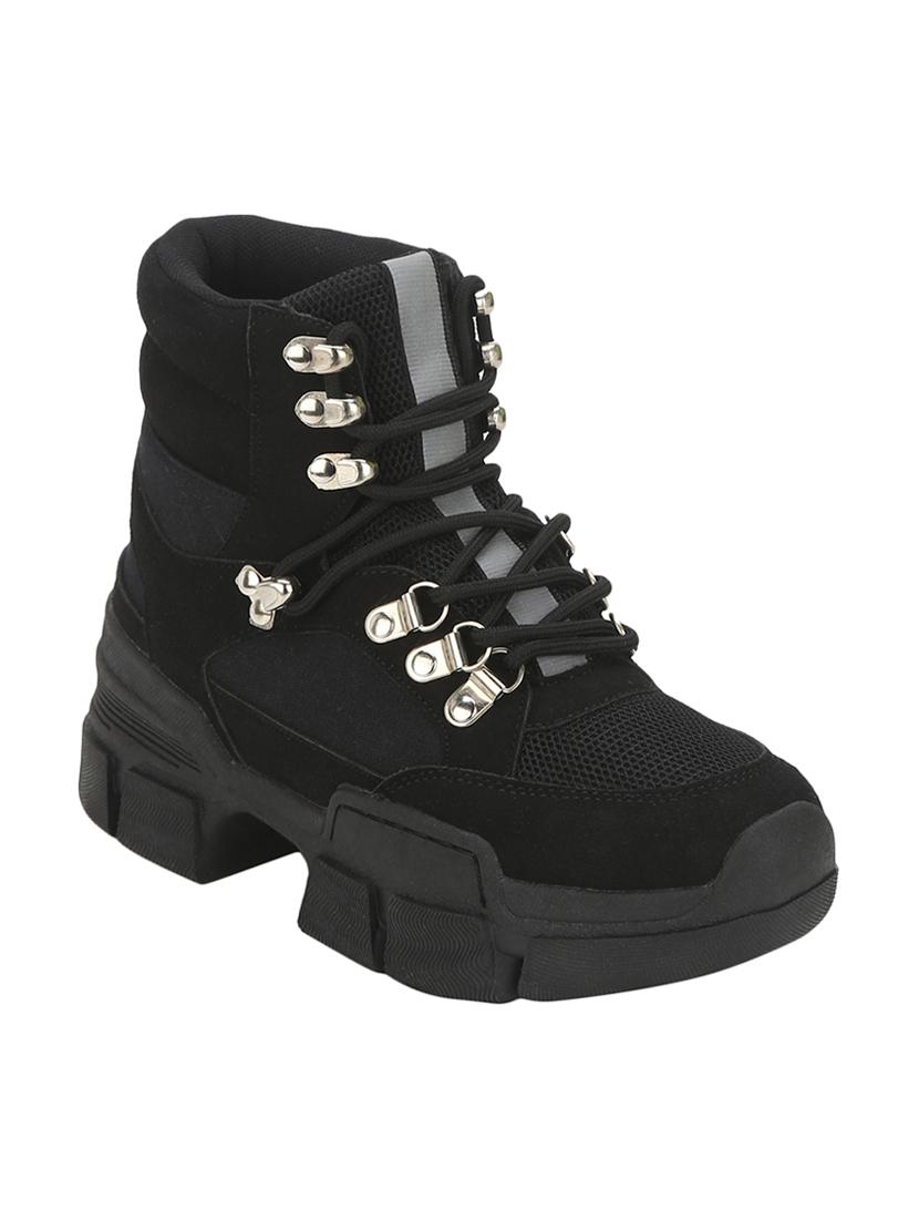 black lace-up boots - 16848714 - Zoom Image - 1