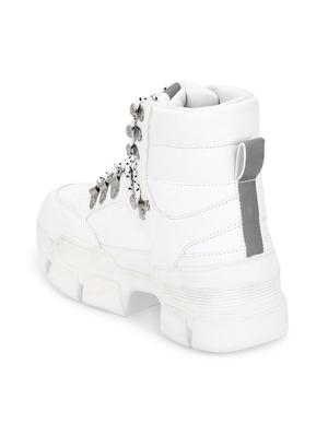 white lace-up boots - 16848717 - Standard Image - 3