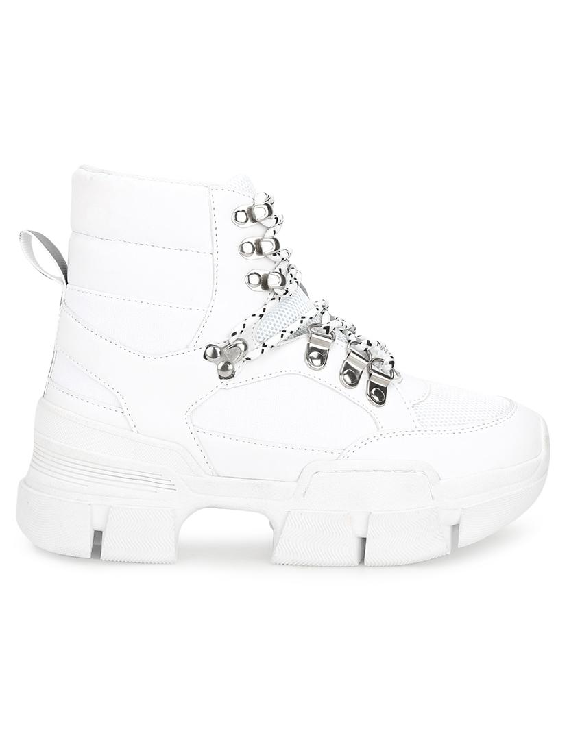 white lace-up boots - 16848717 - Zoom Image - 2