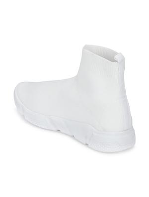 white slip on sports shoes - 16848726 - Standard Image - 3