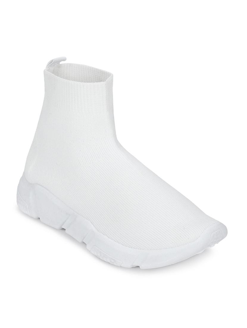white slip on sports shoes - 16848726 - Zoom Image - 1