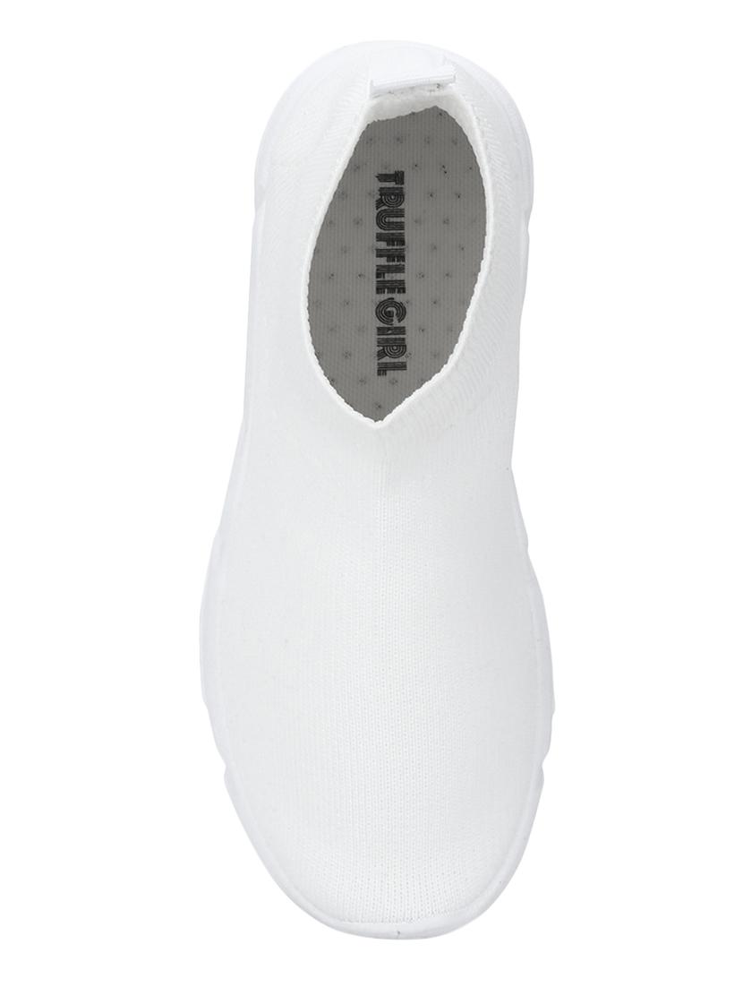white slip on sports shoes - 16848726 - Zoom Image - 4