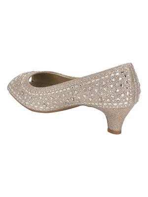 gold slip on sandals - 16848736 - Standard Image - 3