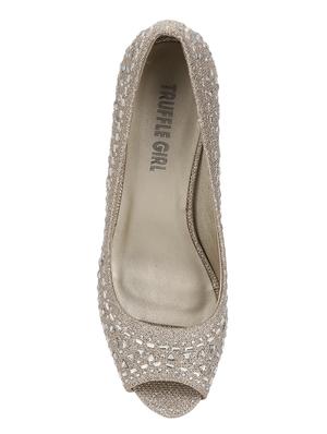 gold slip on sandals - 16848736 - Standard Image - 4