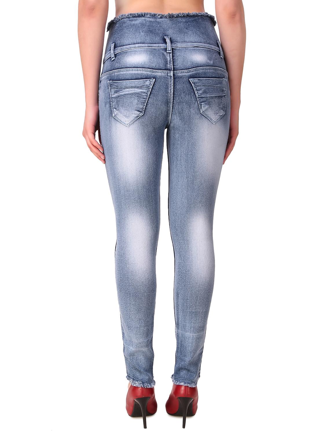 high rise stone washed jeans - 16849070 - Zoom Image - 3