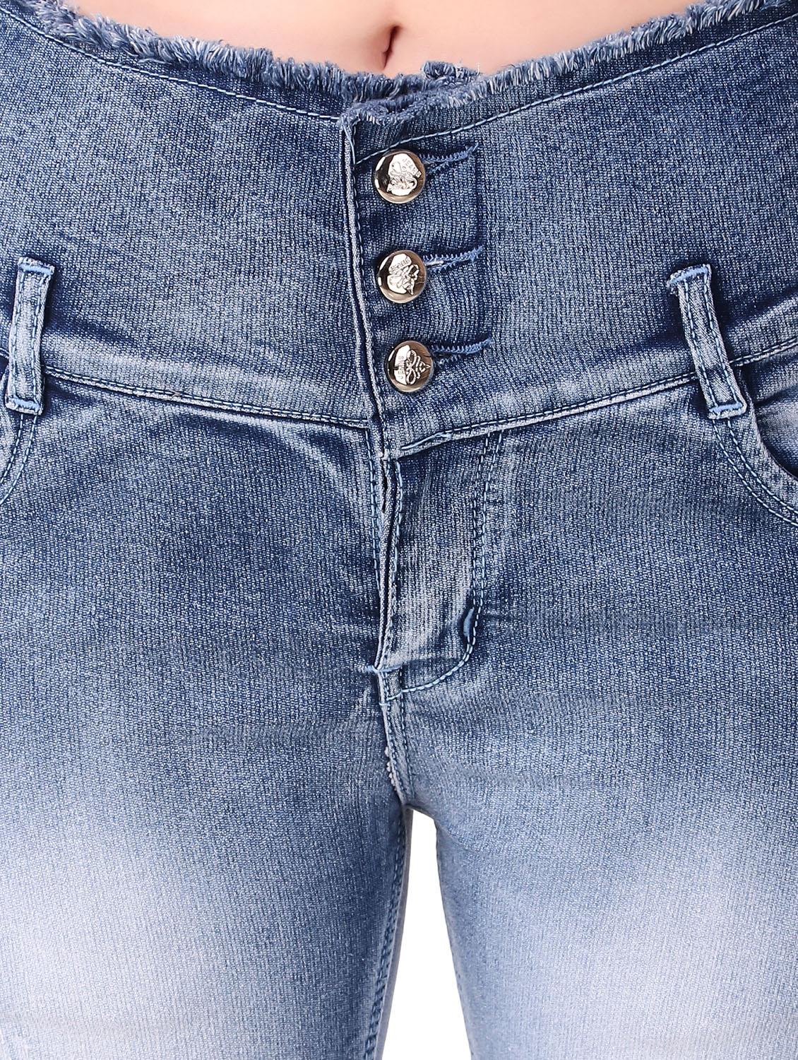 high rise stone washed jeans - 16849070 - Zoom Image - 6