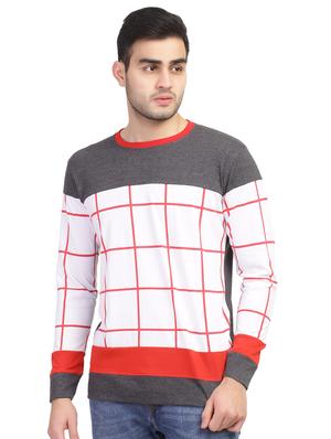 grey checkered t-shirt - 16849186 - Standard Image - 3