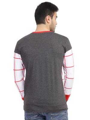 grey checkered t-shirt - 16849186 - Standard Image - 4