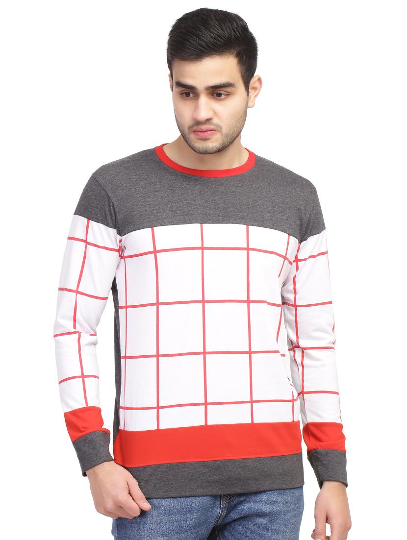grey checkered t-shirt - 16849186 - Zoom Image - 2
