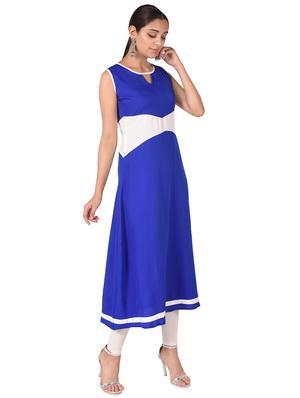 solid a-line kurta - 16849214 - Standard Image - 2