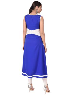 solid a-line kurta - 16849214 - Standard Image - 3