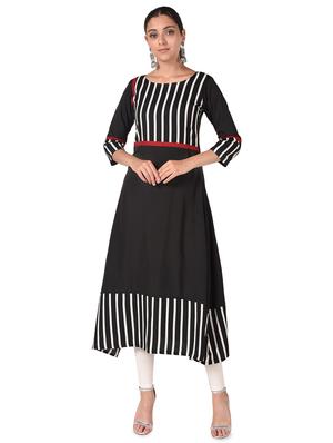 striped asymmetric kurta - 16849215 - Standard Image - 2