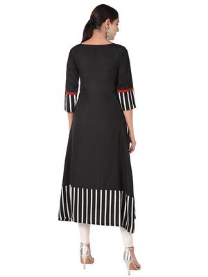 striped asymmetric kurta - 16849215 - Standard Image - 3