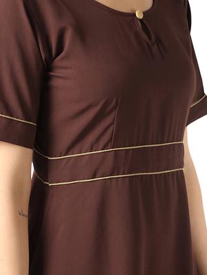 solid a-line kurta - 16849233 - Standard Image - 4