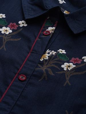 floral a-line kurta - 16850101 - Standard Image - 4