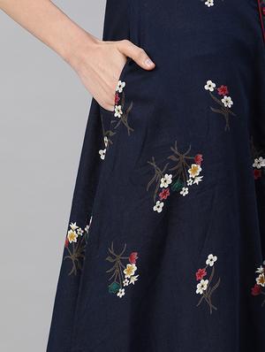 floral a-line kurta - 16850101 - Standard Image - 5