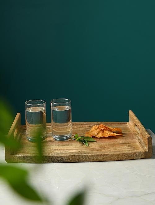 wooden resin coated hand-made serving tray - 16850520 - Very Small Image - 1