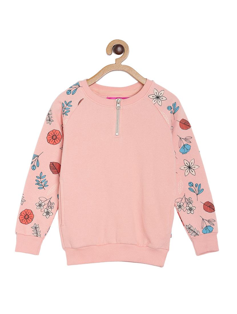 pink cotton sweatshirt - 16850524 - Zoom Image - 1