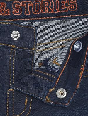 blue cotton plain jean - 16850625 - Standard Image - 3