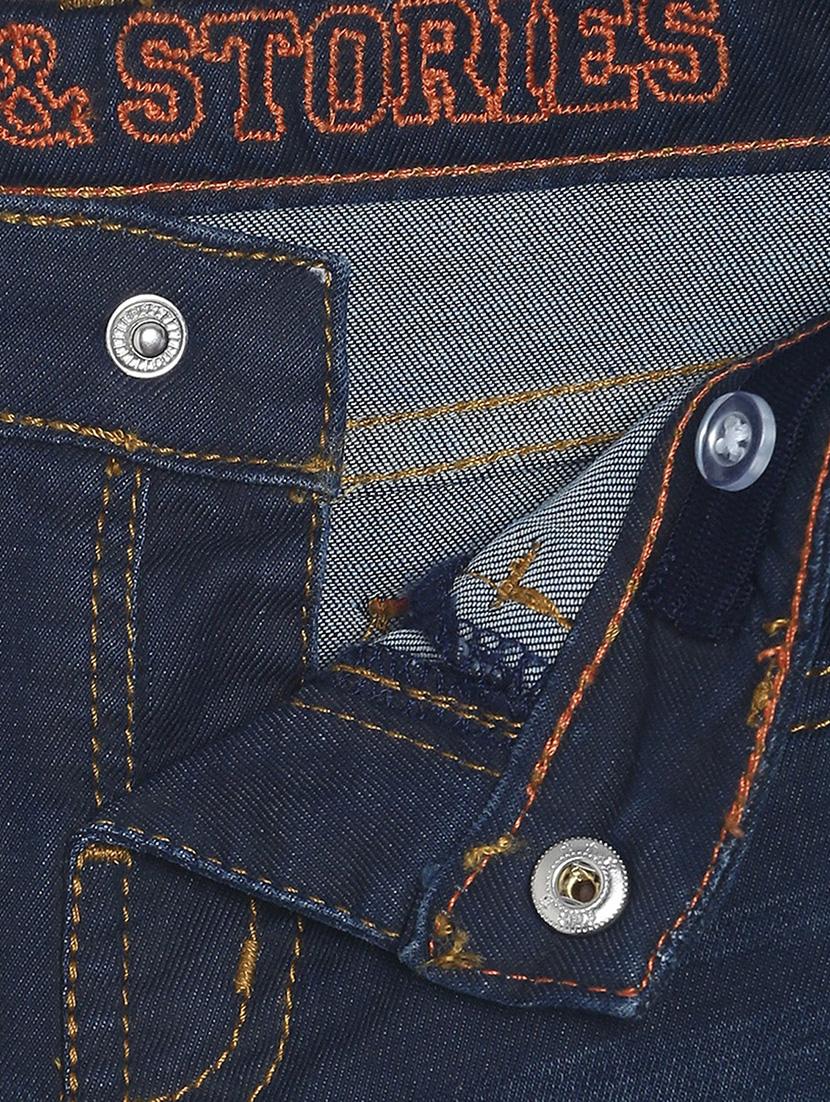blue cotton plain jean - 16850625 - Zoom Image - 3