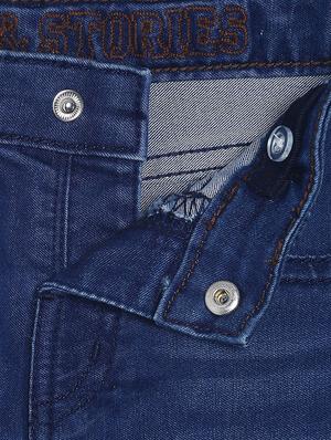 blue cotton plain jean - 16850626 - Standard Image - 3