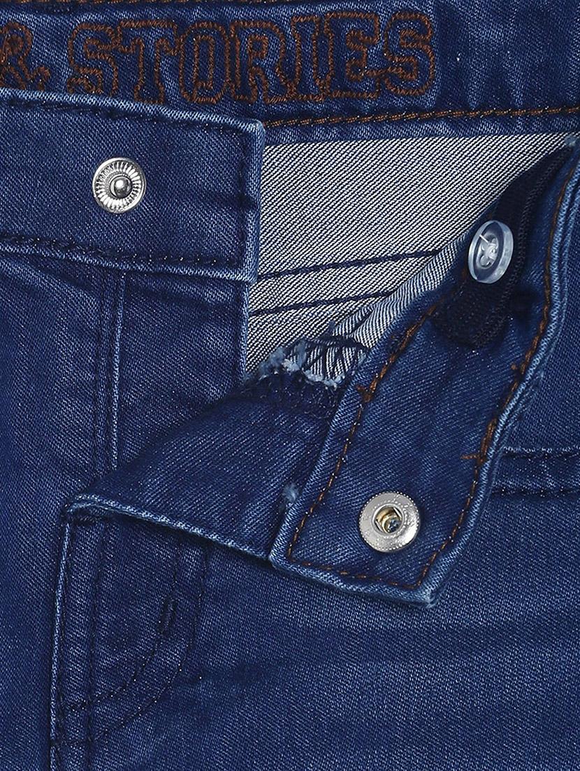 blue cotton plain jean - 16850626 - Zoom Image - 3