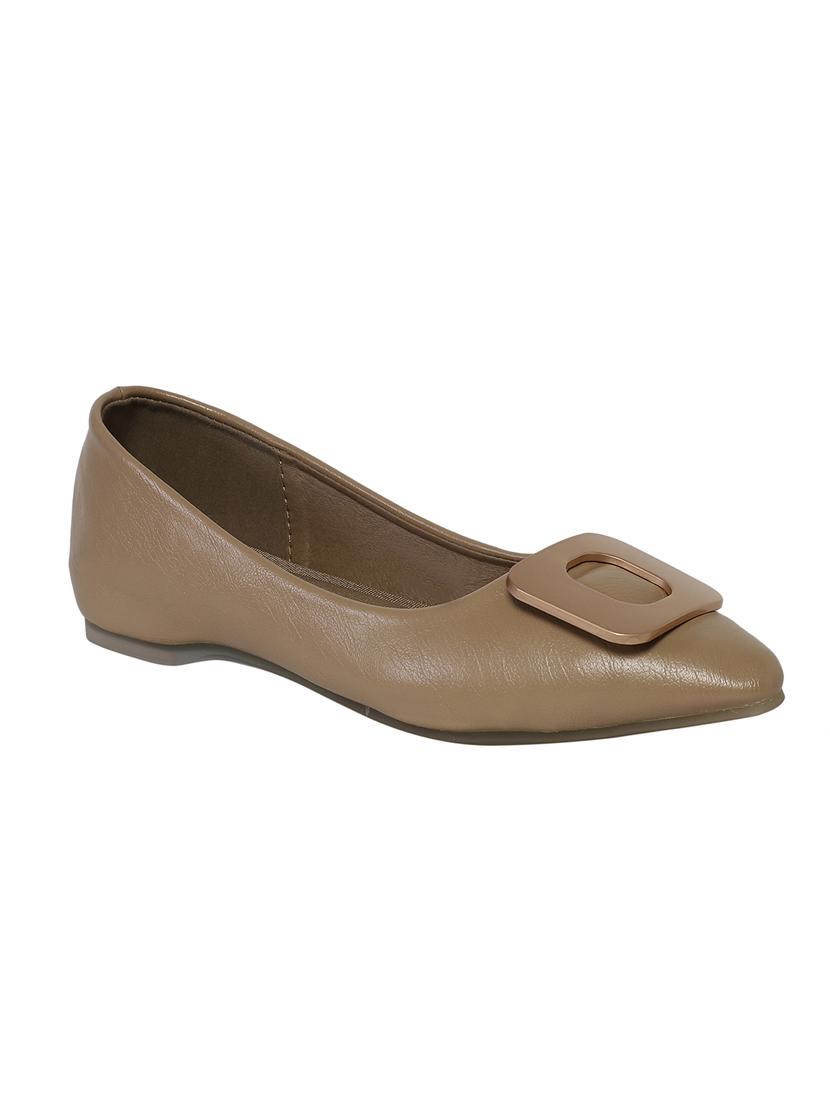 brown slip on ballerinas - 16851684 - Zoom Image - 1