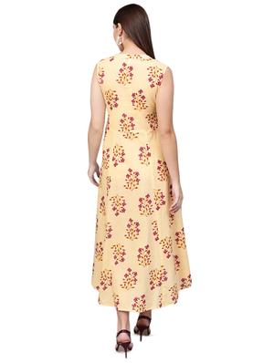 v-neck floral a-line dress - 16851720 - Standard Image - 3