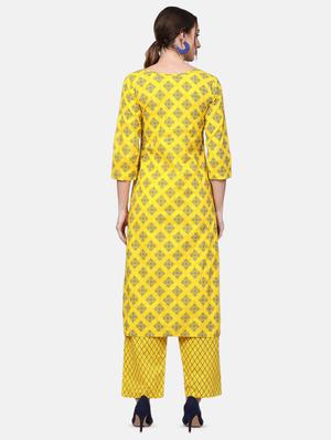 printed kurta palazzo set - 16851757 - Standard Image - 3