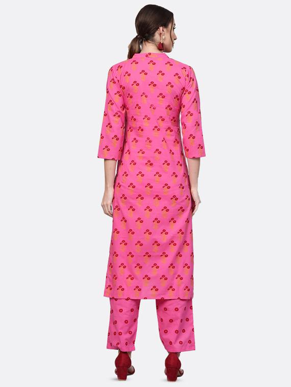 floral kurta palazzo set - 16851759 - Zoom Image - 3