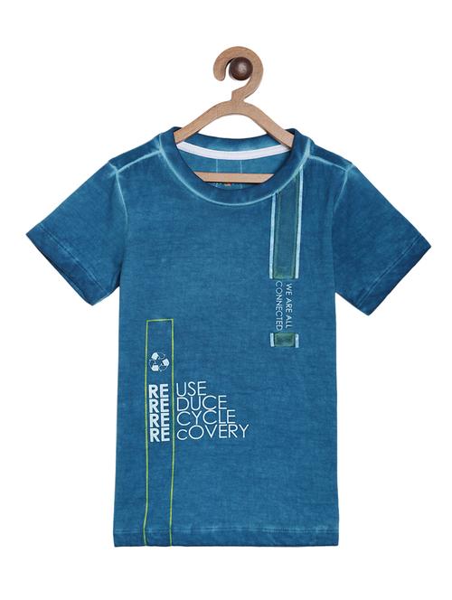 light blue cotton tshirt - 16852417 - Standard Image - 1