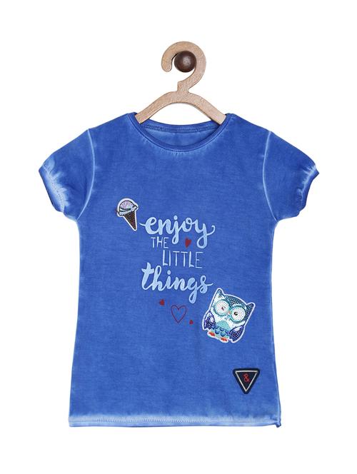 blue cotton regular tees - 16852522 - Standard Image - 1