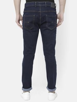 blue solid plain jeans - 16852709 - Standard Image - 3